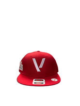 Load image into Gallery viewer, BLACK MANNEQUIN - V SnapBack Red