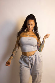 BLACK MANNE"QUEEN" - Tube Top - Grey