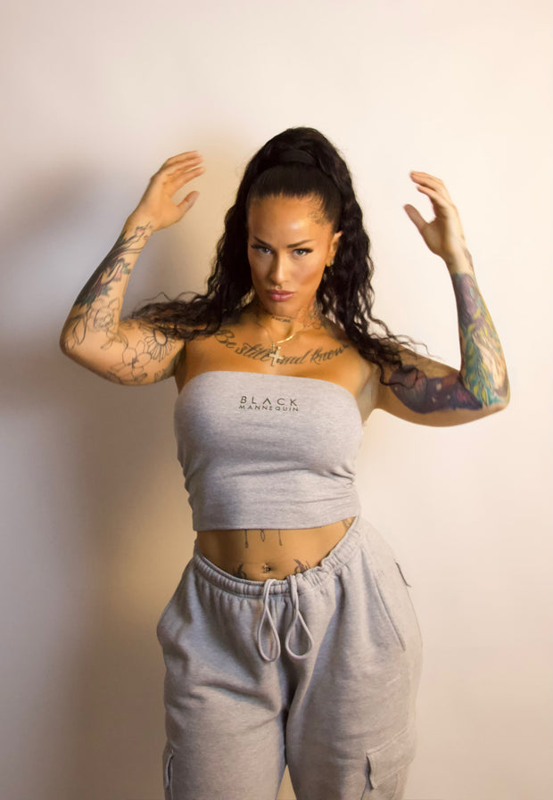 BLACK MANNE"QUEEN" - Tube Top - Grey