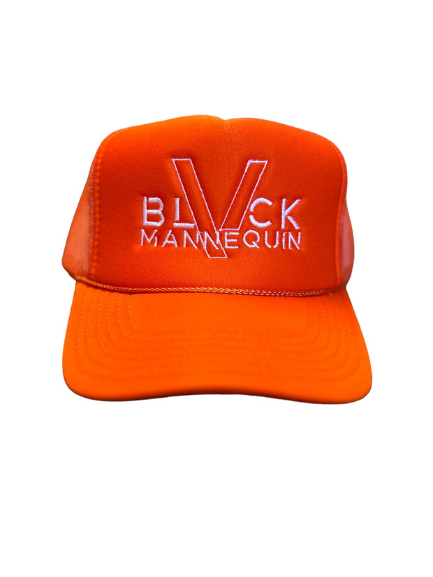 BLACK MANNEQUIN - Orange Varsity Trucker