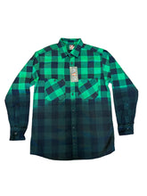Load image into Gallery viewer, BLACK MANNEQUIN  - Dipped Flannel - Money Green