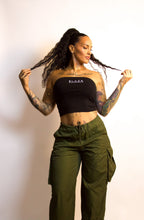 Load image into Gallery viewer, BLACK MANNE"QUEEN" - Tube Top - Black