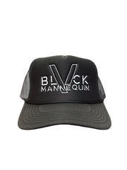 BLACK MANNEQUIN - Black Varsity Trucker