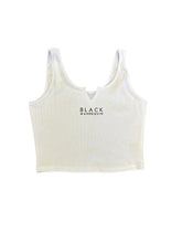 Load image into Gallery viewer, BLACK MANNE"QUEEN" - V Crop Tank