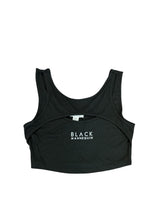 Load image into Gallery viewer, BLACK MANNE"QUEEN" - Black Cut Out Crop