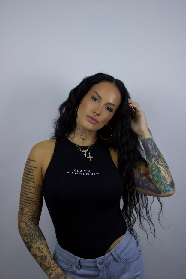 BLACK MANNE"QUEEN" - Black Stays Winning Bodysuit