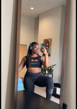Load image into Gallery viewer, BLACK MANNE"QUEEN" - Black Cut Out Crop