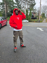 Load image into Gallery viewer, BLACK MANNEQUIN - Red Classic Hoodie