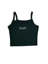 Load image into Gallery viewer, BLACK MANNE"QUEEN" - Black Crop Tank