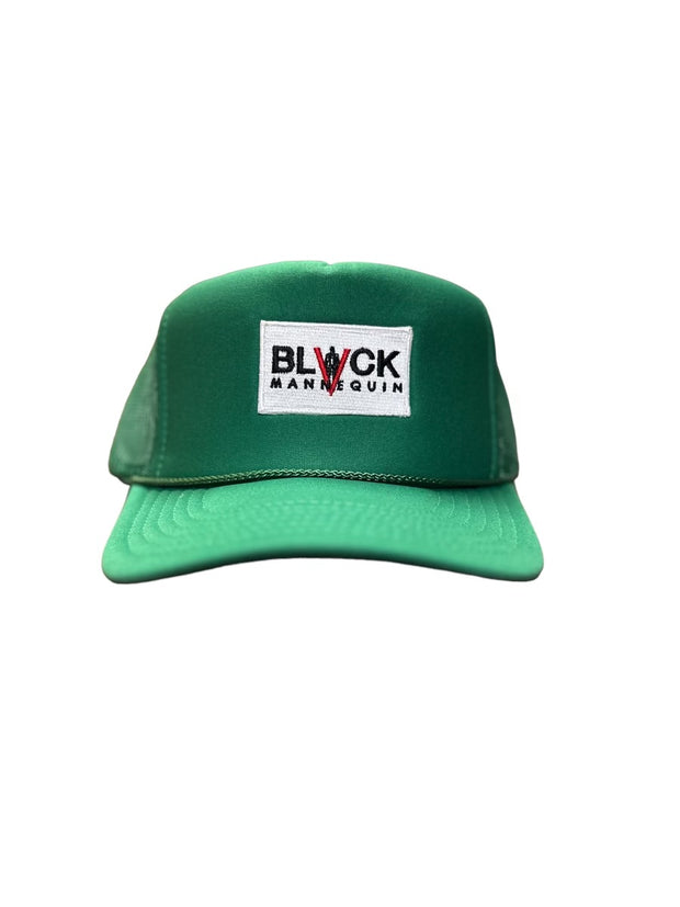 BLACK MANNEQUIN - Green Patchwork Trucker