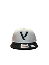 Load image into Gallery viewer, BLACK MANNEQUIN - V SnapBack White