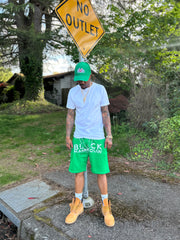 BLACK MANNEQUIN  - Big V Shorts - Kelly Green