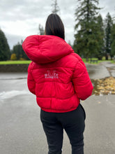 Load image into Gallery viewer, BLACK MANNE"QUEEN" -  Pretty Girl Red Puffer