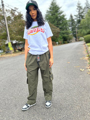 BLACK MANNEQUIN  - Wide Leg Cargo Pants - Green