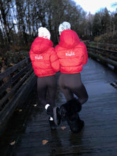 Load image into Gallery viewer, BLACK MANNE"QUEEN" -  Pretty Girl Red Puffer