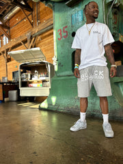BLACK MANNEQUIN  - Big V Shorts - Grey