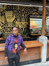 Load image into Gallery viewer, BLACK MANNEQUIN  - Dipped Flannel - Eggplant Purple