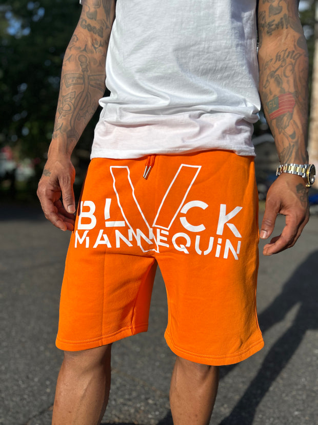 BLACK MANNEQUIN  - Big V Shorts - Orange