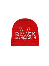 Load image into Gallery viewer, BLACK MANNEQUIN - Mannequin Skully Beanie Red