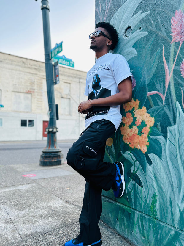 BLACK MANNEQUIN  - Wide Leg Nylon Cargo Joggers