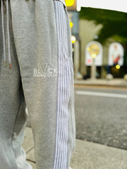 BLACK MANNEQUIN  - Striped Sweatpants Heather Grey