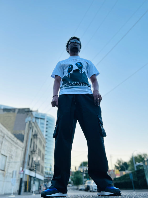 BLACK MANNEQUIN  - Wide Leg Nylon Cargo Joggers