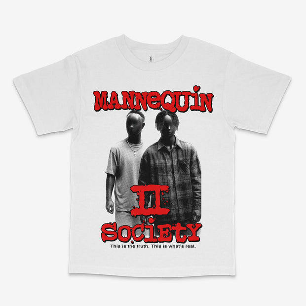 BLACK MANNEQUIN - Mannequin II Society “Remix” Tee - White