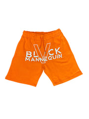 BLACK MANNEQUIN  - Big V Shorts - Orange