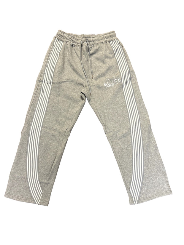 BLACK MANNEQUIN  - Striped Sweatpants Heather Grey