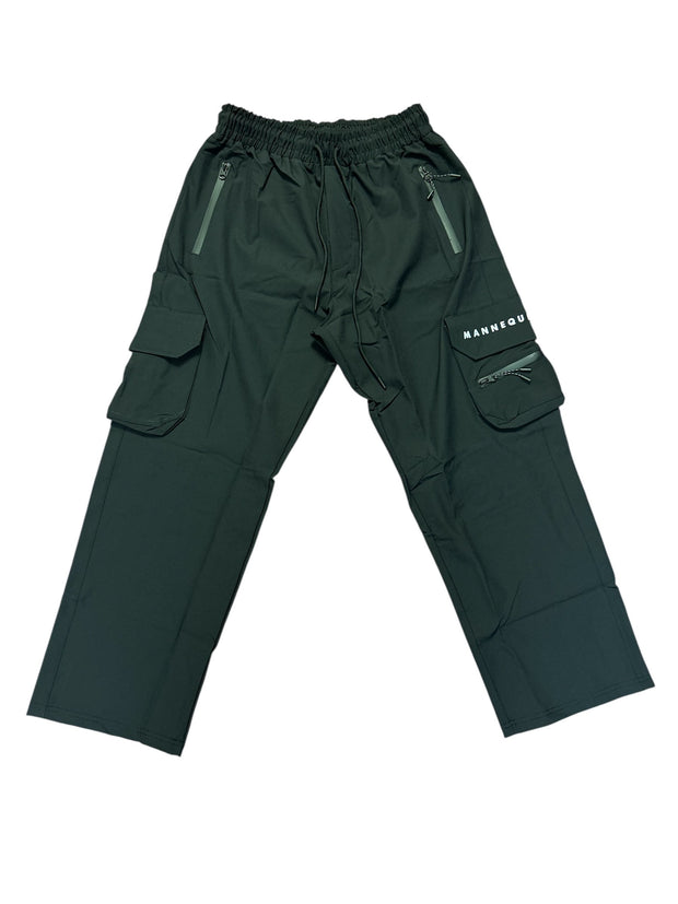 BLACK MANNEQUIN  - Wide Leg Nylon Cargo Joggers