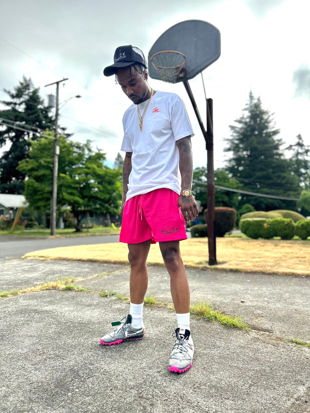 BLACK MANNEQUIN  - Fresh Mesh Pink Shorts
