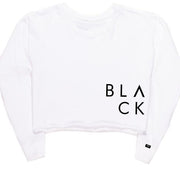 BLACK MANNE"QUEEN" -  Angel Mannequin Crop Sweatshirt