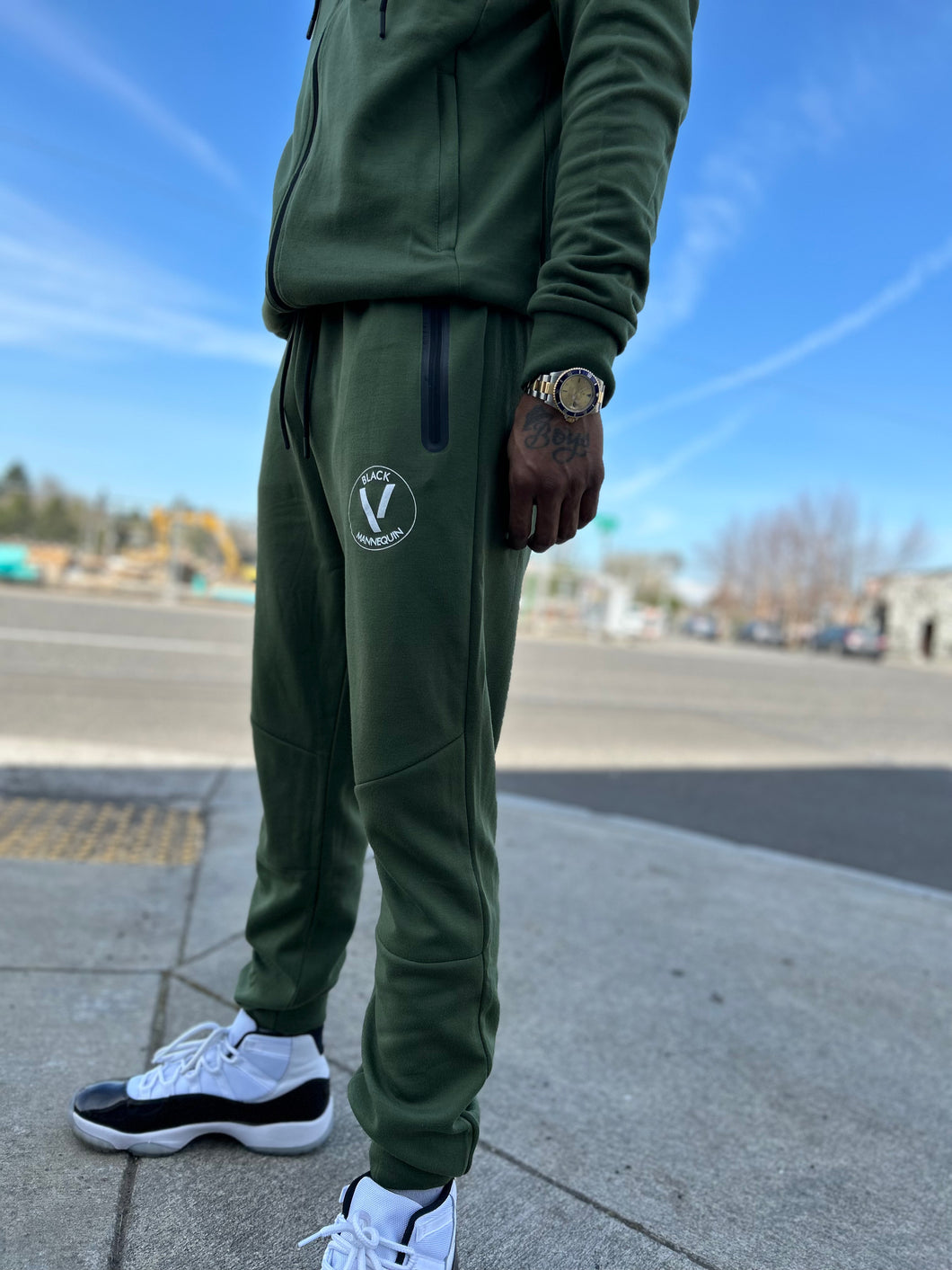 Army green nike joggers Clearance