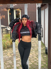 Load image into Gallery viewer, BLACK MANNE"QUEEN" - Queen Mannequin Crop Hoodie